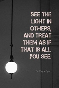see the light in others